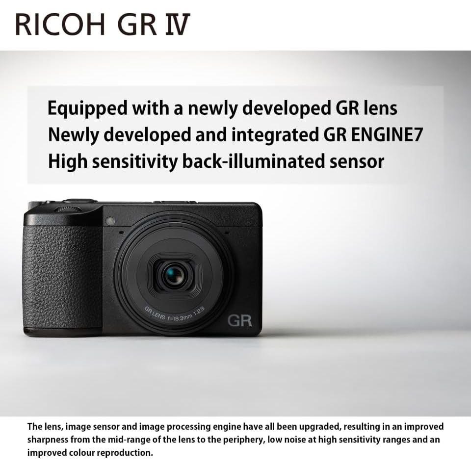 Buy Ricoh,Ricoh GR IV Premium Compact Digital Camera – 25.7MP APS-C CMOS Sensor, 28mm Fixed Lens, High-Speed Performance - Gadcet UK | UK | London | Scotland | Wales| Near Me | Cheap | Pay In 3 | Compact Digital Cameras